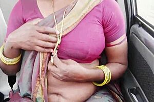 Indian Maid With Big Tits Talks Dirty During Car Sex