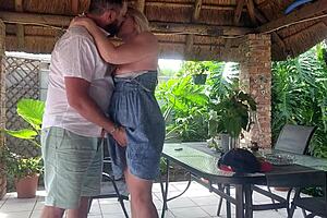 Creampie Fucking Best Friends Wife Patio Work