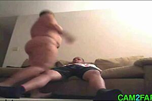 In This Homemade Scene, the BBW Gets a Creampie