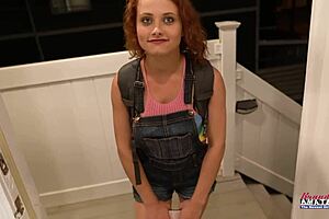 ginger hottie luna parish gives bj and gets wet pussy fucked deep