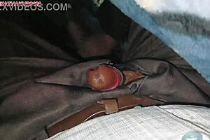 Hot wife gets fucked and gives blowjob under the blanket in winter.