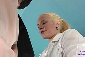 Blonde serena with big tits gets anal in public at boss's house