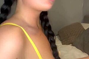 Slutty British Girlfriend Masturbates to Orgasm?