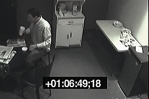 Watch me piss in your lunch, rival? In the office with my small tits