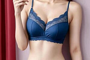 Whoa, check out these cute Japanese lingerie models showing off barefoot feet and sexy panties!