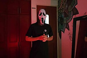 my sexy neighbor ghostface breaks my ass in doggystyle on halloween, and my boyfriend doesn't even notice