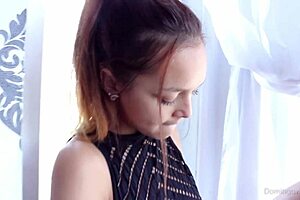 Karina baru explores orgasm with big friend and toys