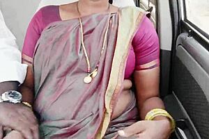 Indian Maid With Big Tits Talks Dirty During Car Sex