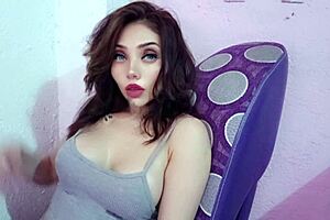 Masturbating in a corner while alone at home, squirting wet