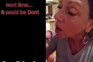 Mature Milf Candi Annie Sucks Cock on Demand and Swallows Cum