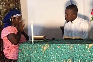 Slut has bold sex before confession