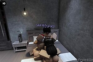 Two horny sluts from ingame crave fucking, their huge tits and asses bouncing on big cocks in a threesome.