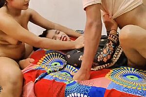 what's the wildest threesome with friends in a costume party setup