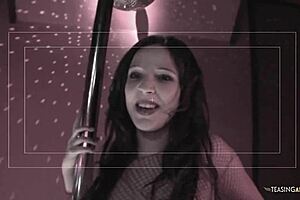 ROMANA FUCKING WITH TWO GUYS pleases her more than anything, sucking and cumming on sofa.