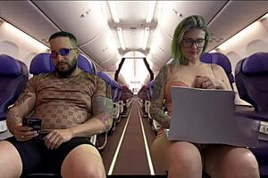 Woman starts touching herself on plane next to me