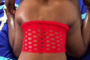 Attractive Black Woman Enjoys Doggystyle Position with Partner