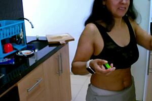 hot sex in the kitchen with agarabas and olpr