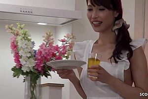 small japanese teen squirts massive orgasm during uncensored jav creampie fuck