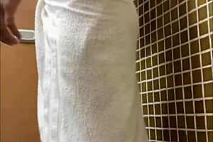 Spying in the shower lockerroom with big cocks!