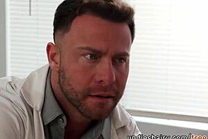 Natural Busty Blonde Slut Gets Horny And FUCKS Her Doctor In Front Of Her Cucked Hubby - Seth Gamble Laney Grey