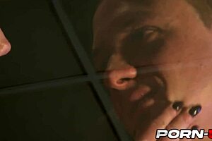 Intriguing car ride with passionate British woman Holly Kiss in stockings.