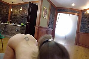 Get on your knees, bitch, and suck my hairy cock in POV blowjob.