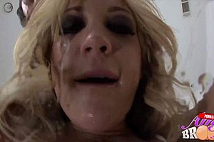 nasty blonde amy brooke gets pissed on her ass