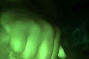 She stretches her asshole with a monster cock outdoors.