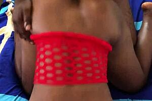 Attractive Black Woman Enjoys Doggystyle Position with Partner