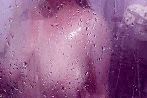 Mature wife with big tits in shower