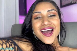 Young Girl Switches Positions Playfully