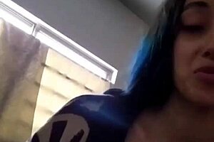 Hey skinny girl, let's fuck you hard with cum on those small tits at home