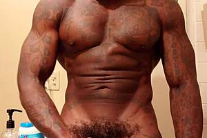 Brunette Performs Detailed Big Black Hairy Cock Worship on Hallelujah Johnson