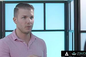 Hot Boss Reagan Foxx Tests Whitney Wright For Masseuse Role In Nuru Massage