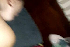 Fuck friend in doggystyle with cumshot close up