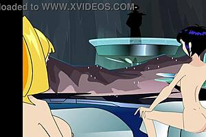 Three-Way Animation Part 02 Featuring Redhead And Blonde