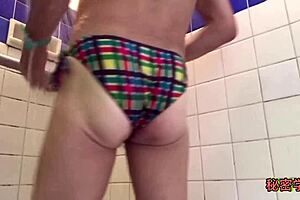 Hey, check out this amateur babe masturbating in a sexy bikini with handjob leading to wild ejaculation, you pervert! 😏👙