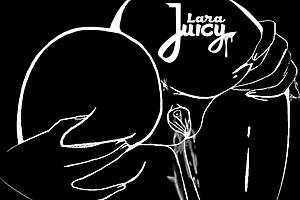 Watch larajuicy squirt double on the beach