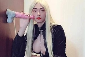 Comfortable Sex with Big Dick in Socks and High Heels