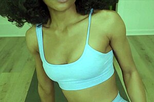 showing your step mom a new workout routine