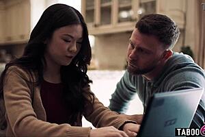 Asian Teen 18+ Lulu Chu Hears Milf Slimthick Vic Fuck Roommate Seth Gamble!