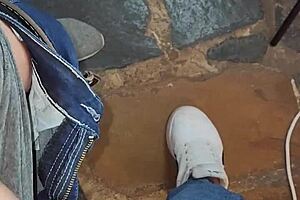 babe loves cum in panties during workout masturbation 😘