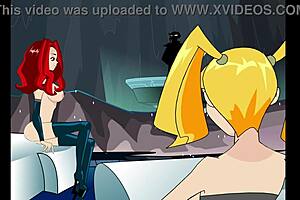 Three-Way Animation Part 02 Featuring Redhead And Blonde