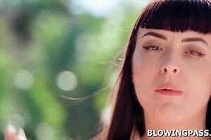 busty milf tearing up doing deepthroat