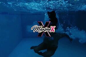 Maxine X doggy styles Nyssa Nevers with strapon in wild lesbian clip