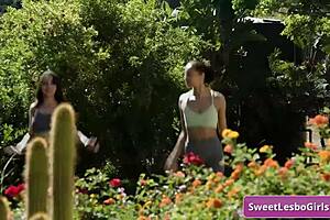 whitney wright alexis tae ebony teen 18+ seducing her trainee after intense outdoor workout