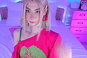 Sweet ladyboy webcam solo with foot focus