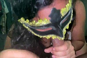 I Feel So Submissive Swallowing My Neighbor's Whole Cock At Midnight In Lingerie