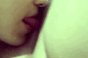 Licking a Mature Woman's Pussy in the Gym