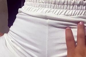 18 year old stepsister with perfect tits playing with my cock